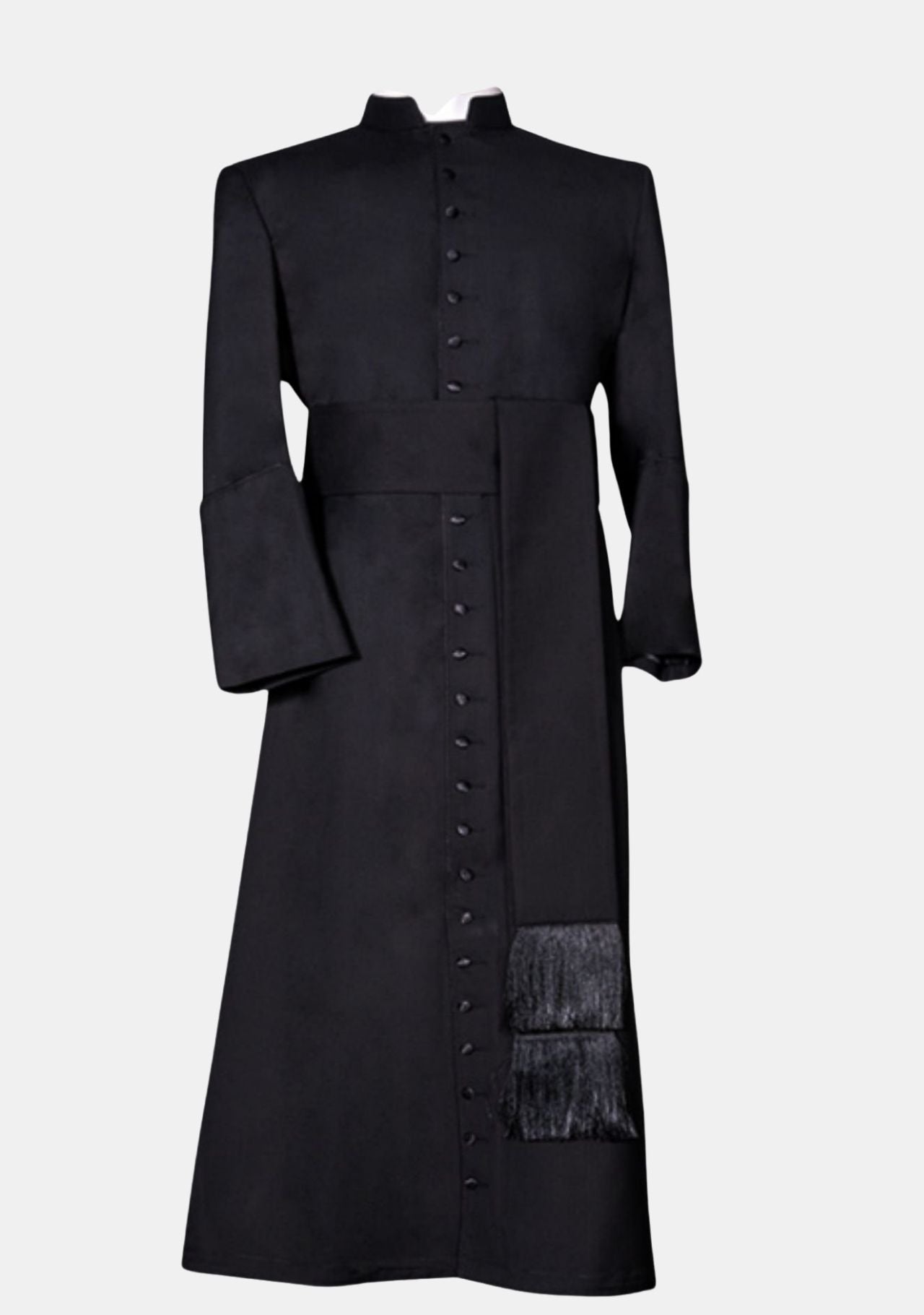 Sean Wool Cassock for Men Black