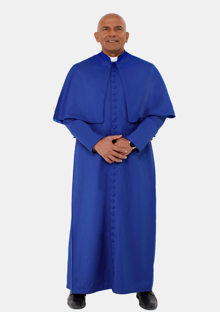 Solomon Cassock for Men Royal Blue with Shoulder Cape for Men