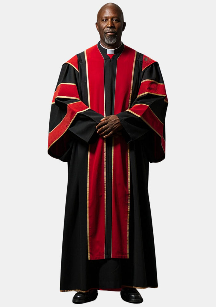 Manuel Pulpit Robe for Men Black