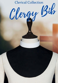 Back Button Clergy Bib Collar