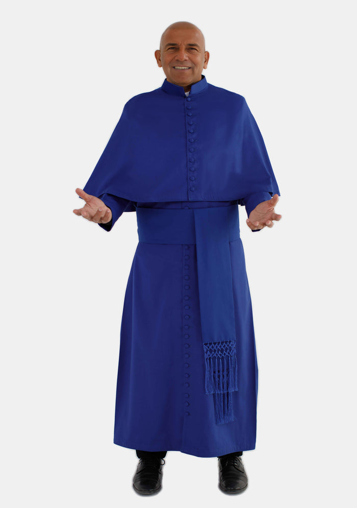 Felix Cassock for Men Royal Blue with Shoulder Cape