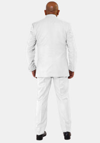 Godlyness White Banded Collar Cleric Suit