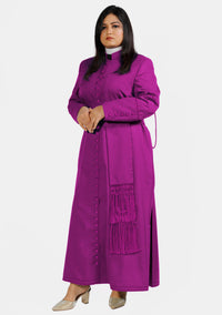 3 Stripe Red Purple Female Chimere for Bishops