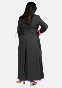 Jemima Lady Black and Purple Cassock