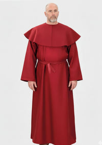 Medieval Red Monk Robe