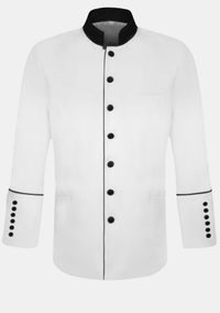 Abraham Legacy Minister Jacket in White for Men