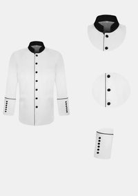Abraham Legacy Minister Jacket in White for Men