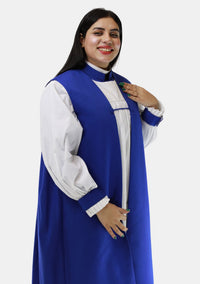 Anglican Traditional Chimere for Women Royal Blue